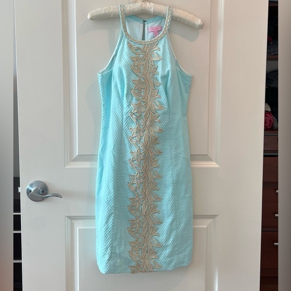 Lilly Pulitzer Size 2 Pearl Shift Dress in Whisper Blue - Picture 2 of 15